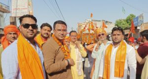 रामनवमी शोभायात्रा में उमड़ पड़ा भक्तों का सैलाब