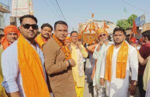 रामनवमी शोभायात्रा में उमड़ पड़ा भक्तों का सैलाब