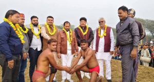 विराट दंगल के साथ हुआ ऐचाना गाँव में आठ दिवसीय मेला महोत्सव का शुभारम्भ