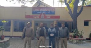 पिता की हत्या के आरोप में कलयुगी पुत्र गिरफ्तार,कब्जे से बरामद की आलाक़त्ल ईट