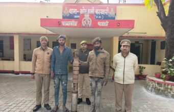 चोरी की घटना का खुलासा कर पुलिस ने दो आरोपियों को किया गिरफ्तार