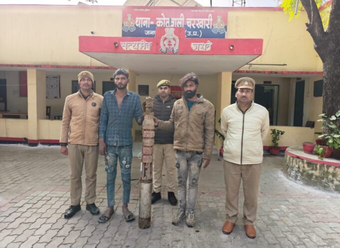 चोरी की घटना का खुलासा कर पुलिस ने दो आरोपियों को किया गिरफ्तार