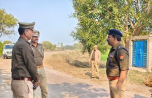 एसपी ने किया खरेला थानाक्षेत्र के पांच पाटे मंदिर के पास प्रस्तावित पुलिस चौकी स्थल का निरीक्षण